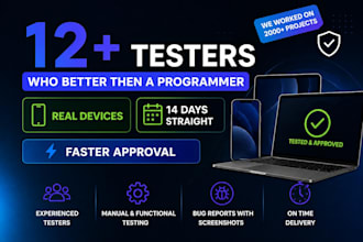 provide 12 app testers google play testers android app testing closed testing