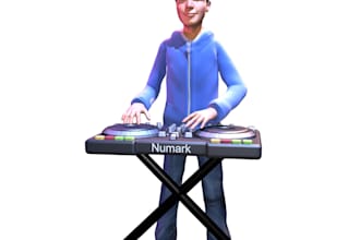 do cute cartoon 3d caricatures
