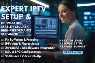 develop iptv app setup iptv service xtream UI integration epg playlist smart tv