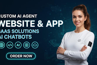 develop custom ai web apps ai chatbots and full stack websites ai saas