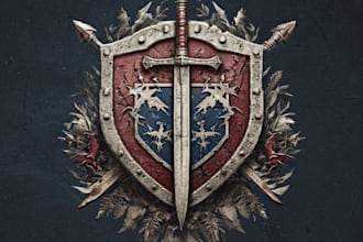 make medieval, fantasy, rpg gaming logo