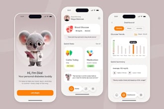 build an ai diabetes app, glucose tracker, smart health monitoring app