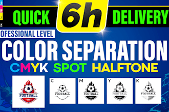 professional color separation for screen printing cmyk
