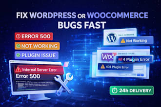 fix wordpress or woocommerce bugs fast