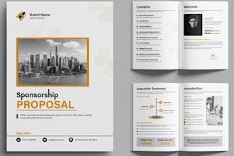 design business sponsorship deck, sponsorship powerpoint presentation