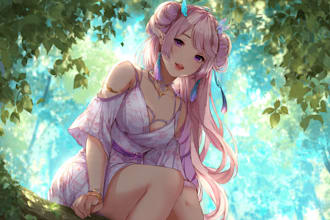 draw anime art commission in my style