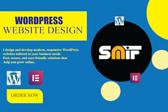 design an elementor page design or ecommerce website design