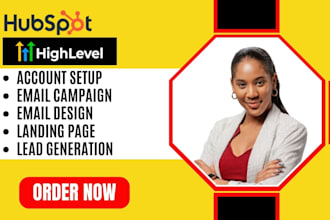 build gohighlevel sales funnel, hubspot setup create ghl automations, workflows
