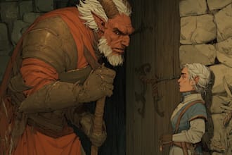 draw fantasy or dnd party illustration