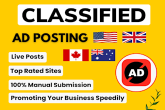 post classified ads on top USA and UK classified ad posting sites