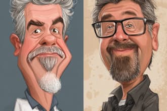 draw cartoons and caricatures
