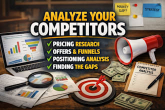 analyze competitor pricing, offers, funnels, positioning gaps