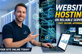 host a website on a server preferably linux using a web server of your choice