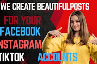 create instagram and facebook post with captions