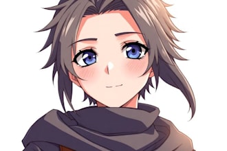 draw your portrait in anime or manga style