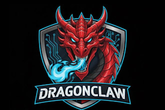 do attractive gaming mascot character logo for twitch