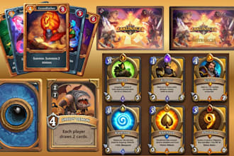 design custom card game cards board game artwork for playing card tabletop games