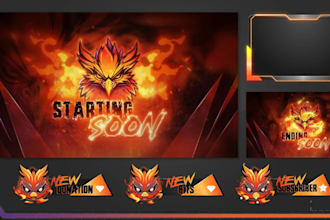 create esport bird phoenix logo
