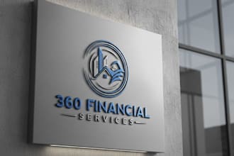 create minimalist logo for finance credit repair businesses