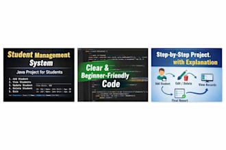 create a simple java project for students