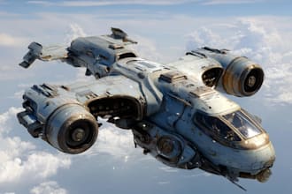 draw spaceship concept art or design a starship or scifi vehicle