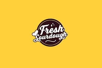 design sourdough bakery cafe logo