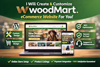 create a high converting woodmart online store