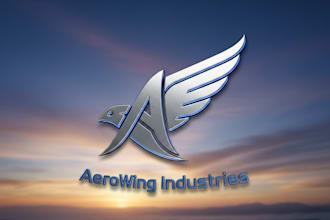 design a dynamic and modern flying logo for your brand