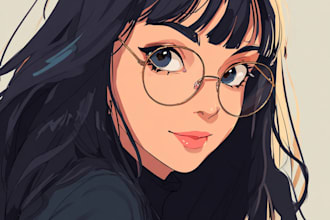 draw your portrait in anime or manga style
