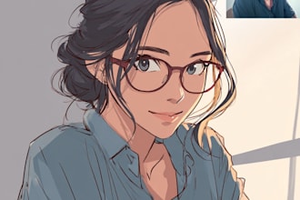 draw anime,fanart portrait illustration