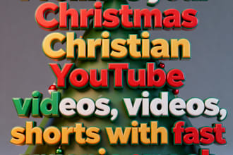 promote your christmas christian, youtube videos, shorts with fast organic reach