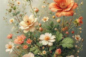 draw a unique and timeless botanical illustration
