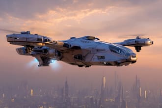draw high quality spaceship concept
