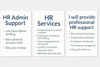 be your professional HR and admin VA