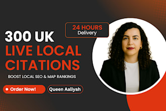 do 300 UK local citations and directory submission