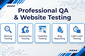 test your website usability and perform professional QA testing