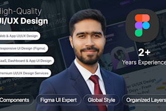 do figma website UI UX, landing page, website mockup, portfolio website