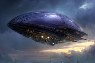 creative photorealistic science fiction illustration