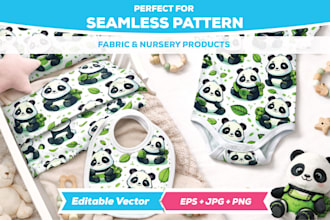 design cute kids seamless patterns for baby products
