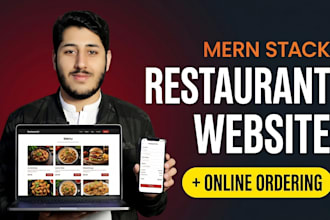 develop a responsive restaurant website with online ordering system