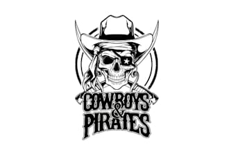 design best quality cowboys pirates logo