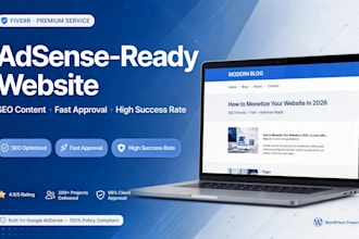 build an adsense ready wordpress website with SEO content for fast approval