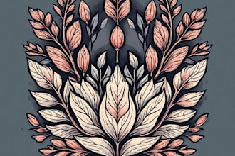 draw a unique and timeless botanical illustration