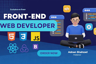 develop a responsive landing page with react js, bootstrap