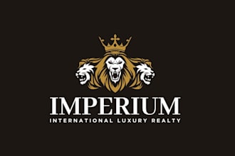 design perfect real estate and roman themed logo
