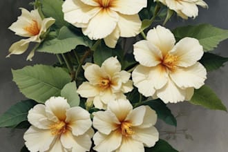 do botanical illustration art for you