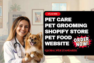 design wp pet website pet food store pet grooming dog training pet care website
