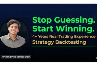 backtest and optimise your trading strategy for crypto stocks in pine script