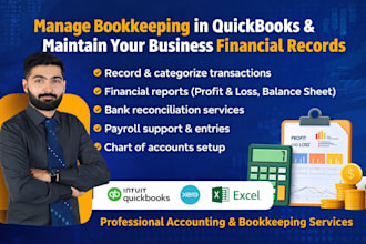 do bookkeeping in quickbooks online and maintain your business financial records