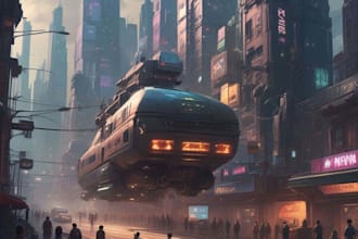 creative photorealistic science fiction illustration